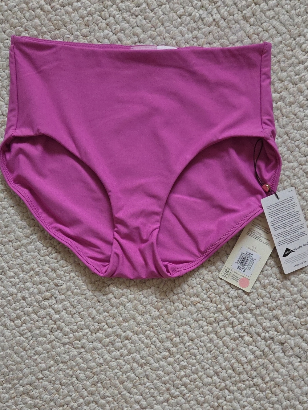High-Rise Pink Swim Bikini Bottoms - Women's Swim Panties